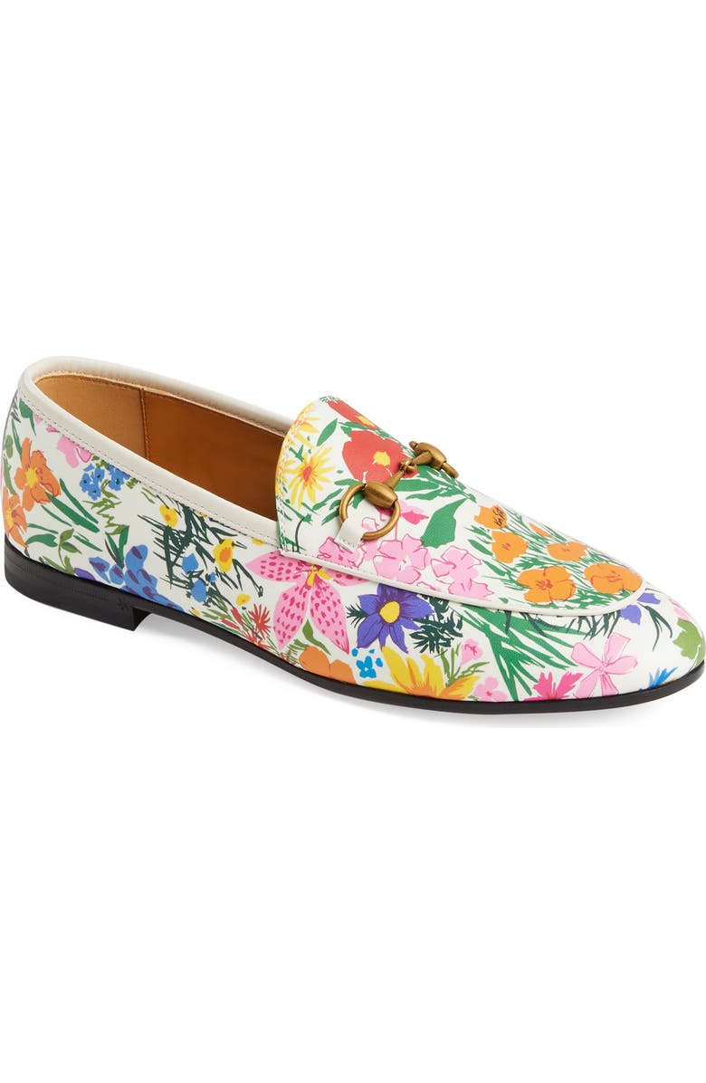 Gucci x Ken Scott Jordaan Floral Print Loafer, Main, color,