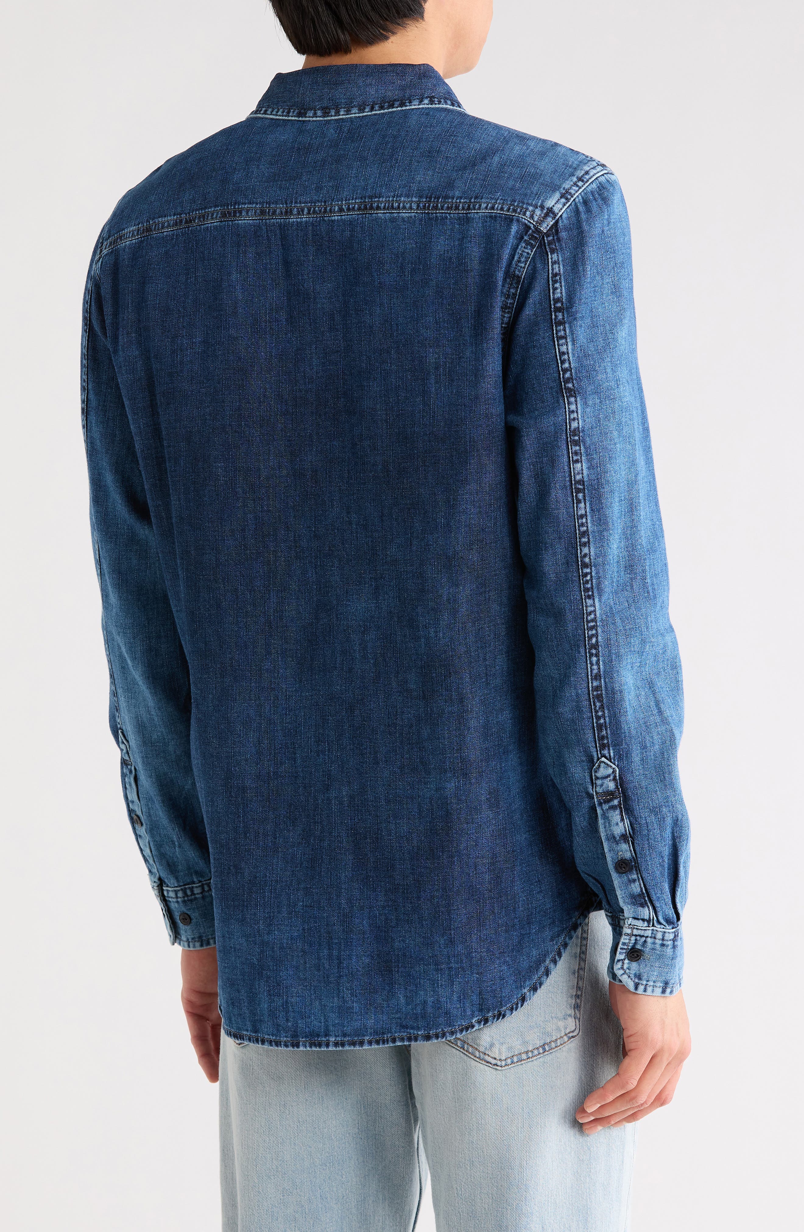 Benning Chambray Slim Fit Utility Shirt - image 2