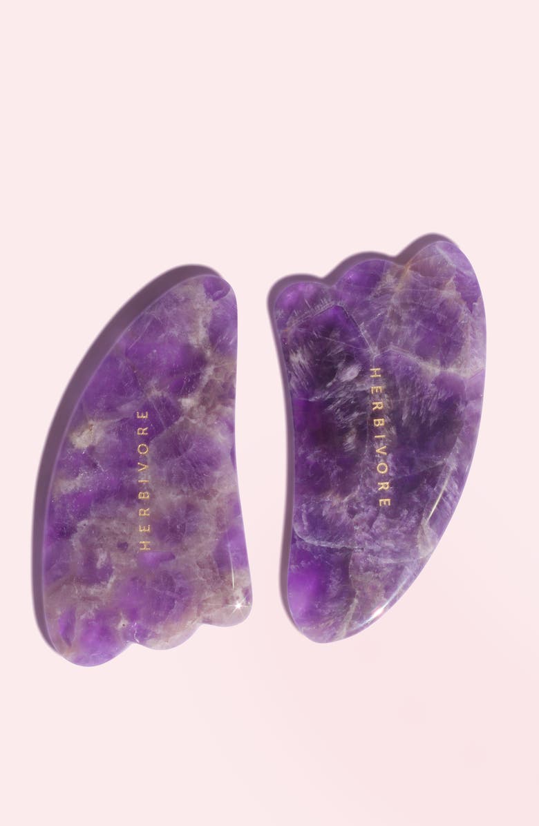 Herbivore Botanicals Amethyst Gua Sha Facial Sculpting Tool, Alternate, color, 