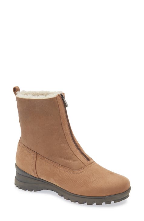 Avery Waterproof Genuine Shearling Zipper Boot (Women)