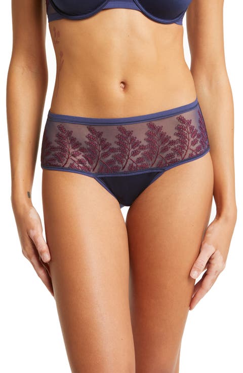 Frame Embroidered Tulle Briefs