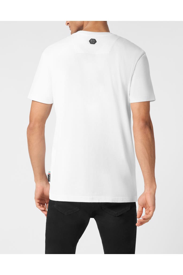 T-Shirt Round Neck Ss Graffiti Men, Alternate, color, white