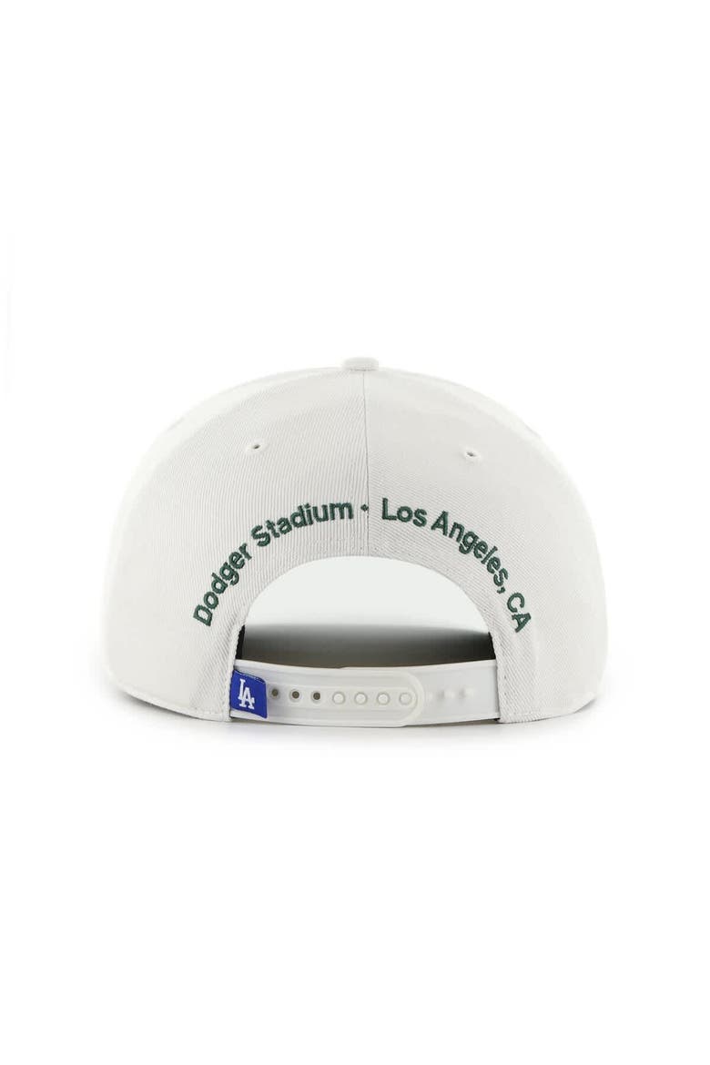 Men's '47 White/Green Los Angeles Dodgers Flora Gallery Hitch Adjustable Hat, Alternate, color, White