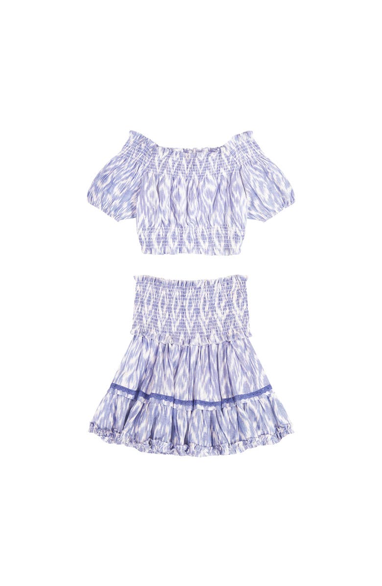 Mer St. Barth Amelie Crop Top And Skirt Set, Alternate, color,