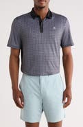 Original Penguin Layered Windowpane Print Knit Polo