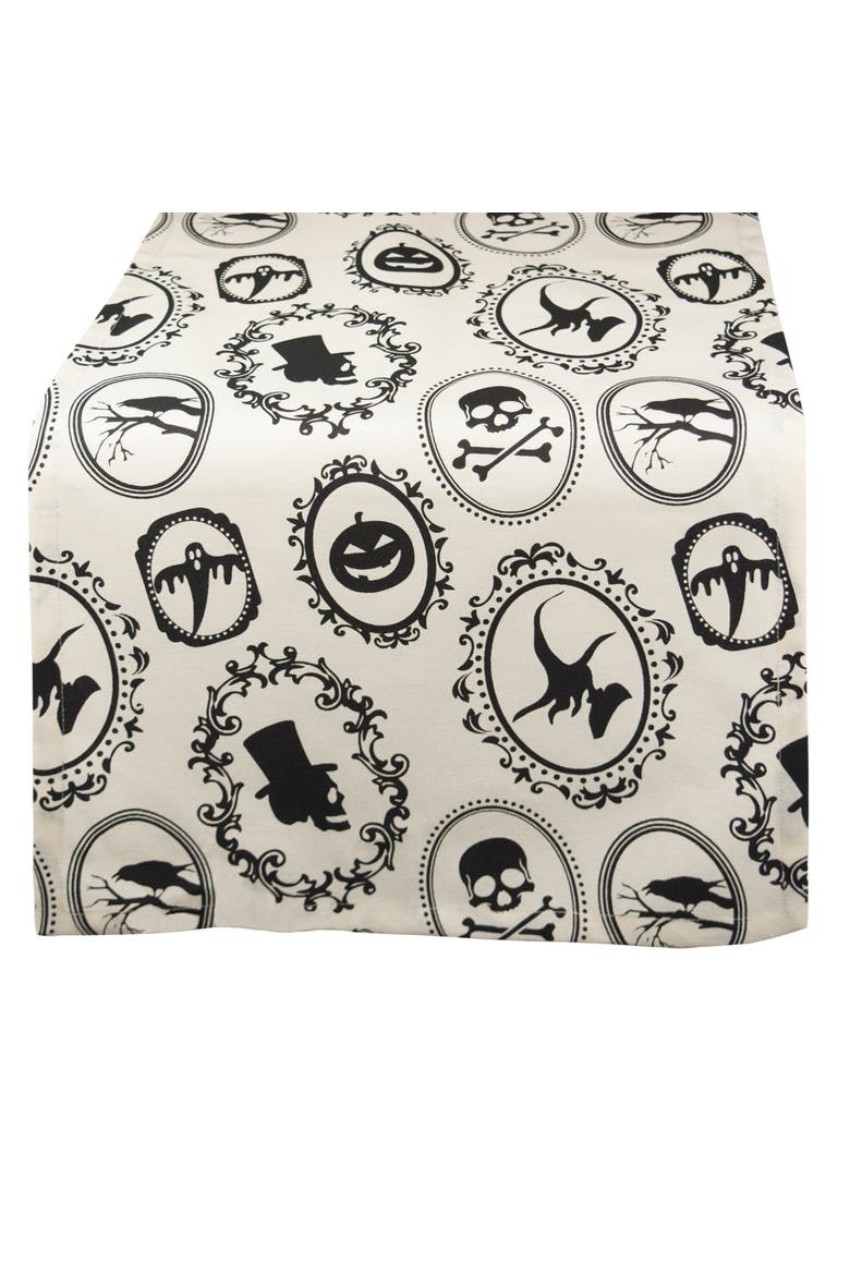 Halloween Portrait Table Runner, Main, color, Halloween Portrait
