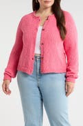 Treasure & Bond Fitted Crewneck Cardigan