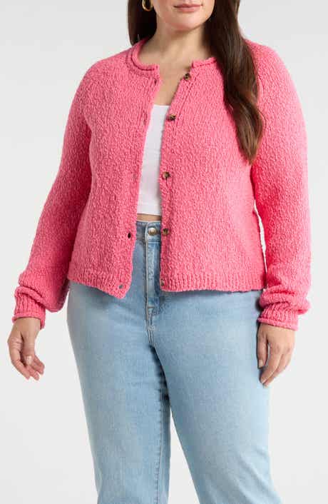 Fitted Crewneck Cardigan