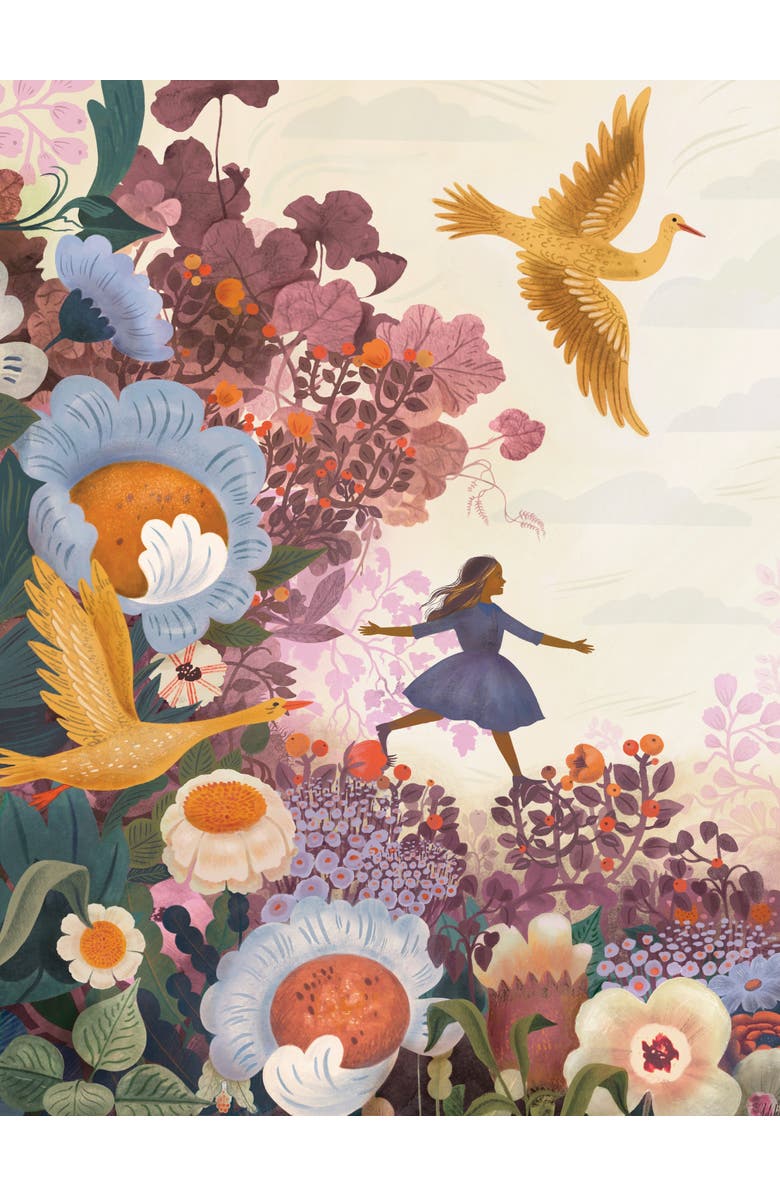 NEW YORK PUZZLE COMPANY Among Flowers 500 Piece Puzzle, Alternate, color, NO COLOR