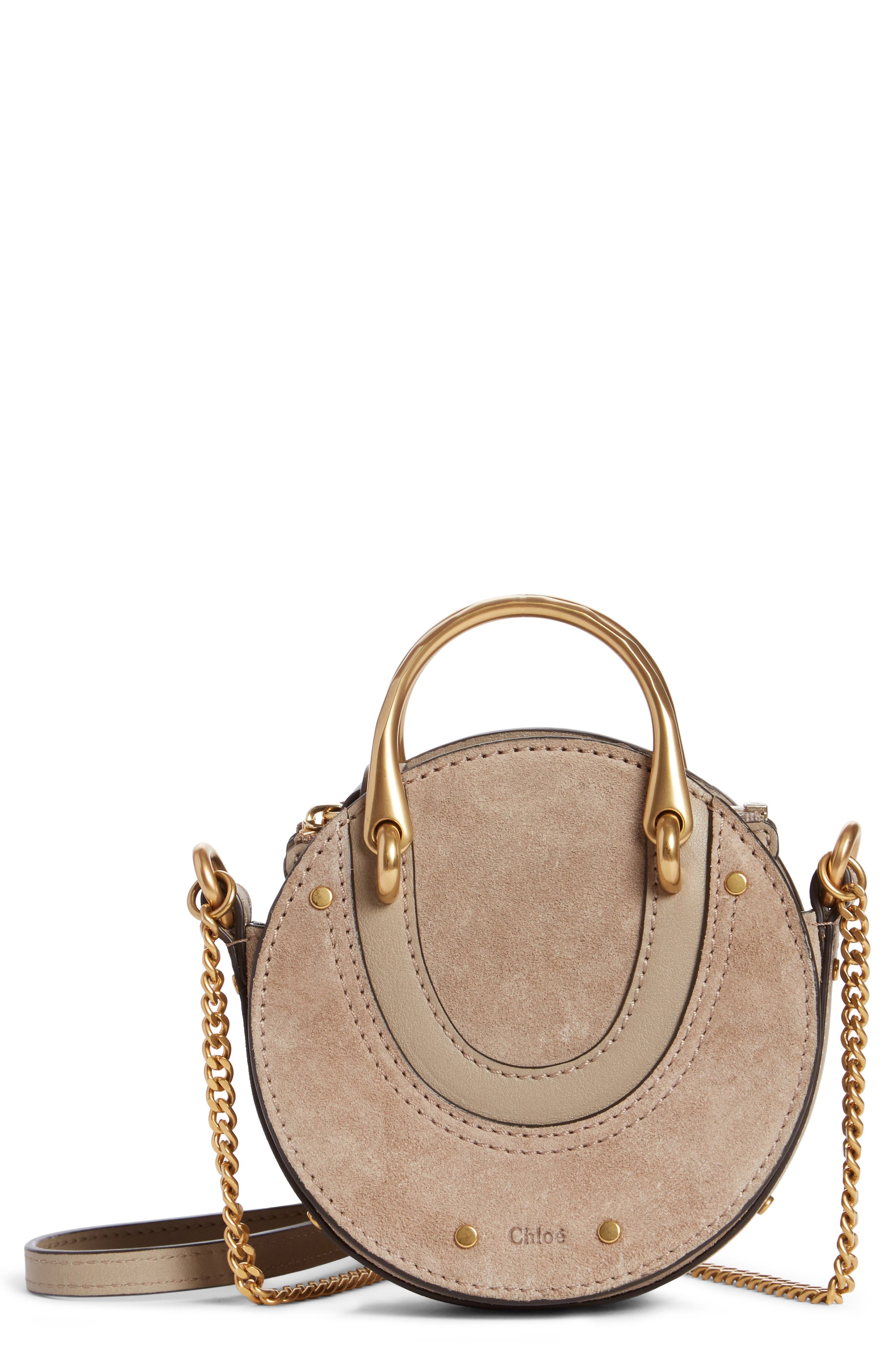 Chloé Nano Pixie Leather Crossbody Bag, Main, color, 