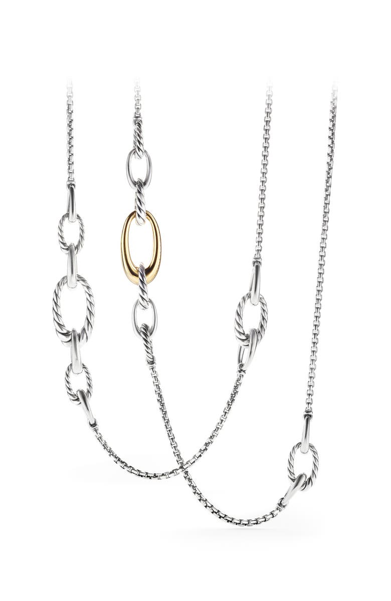 David Yurman Pure Form Graduated Chain Station Necklace, Alternate, color,