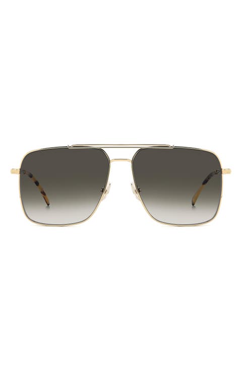 VB 1019/S 60mm Rectangular Aviator Sunglasses
