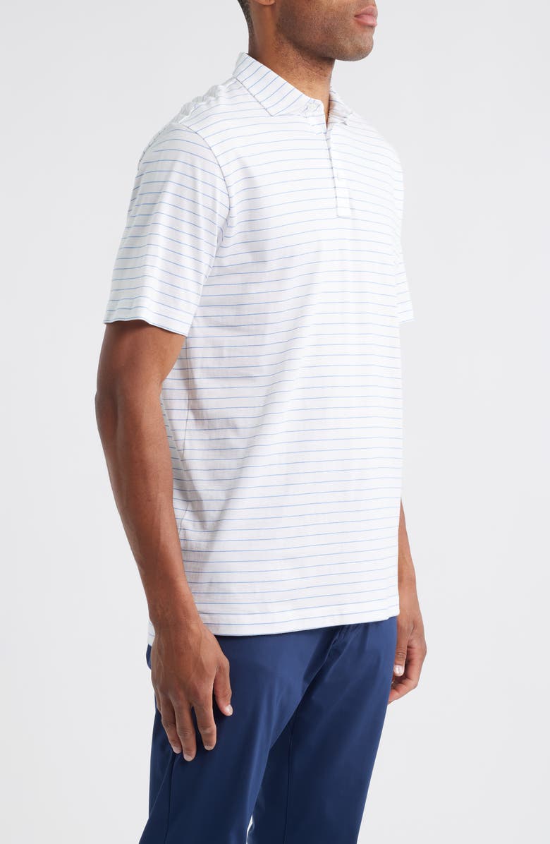 Peter Millar Crown Comfort Rover Stripe Pima Cotton Polo, Alternate, color, Evening Tide