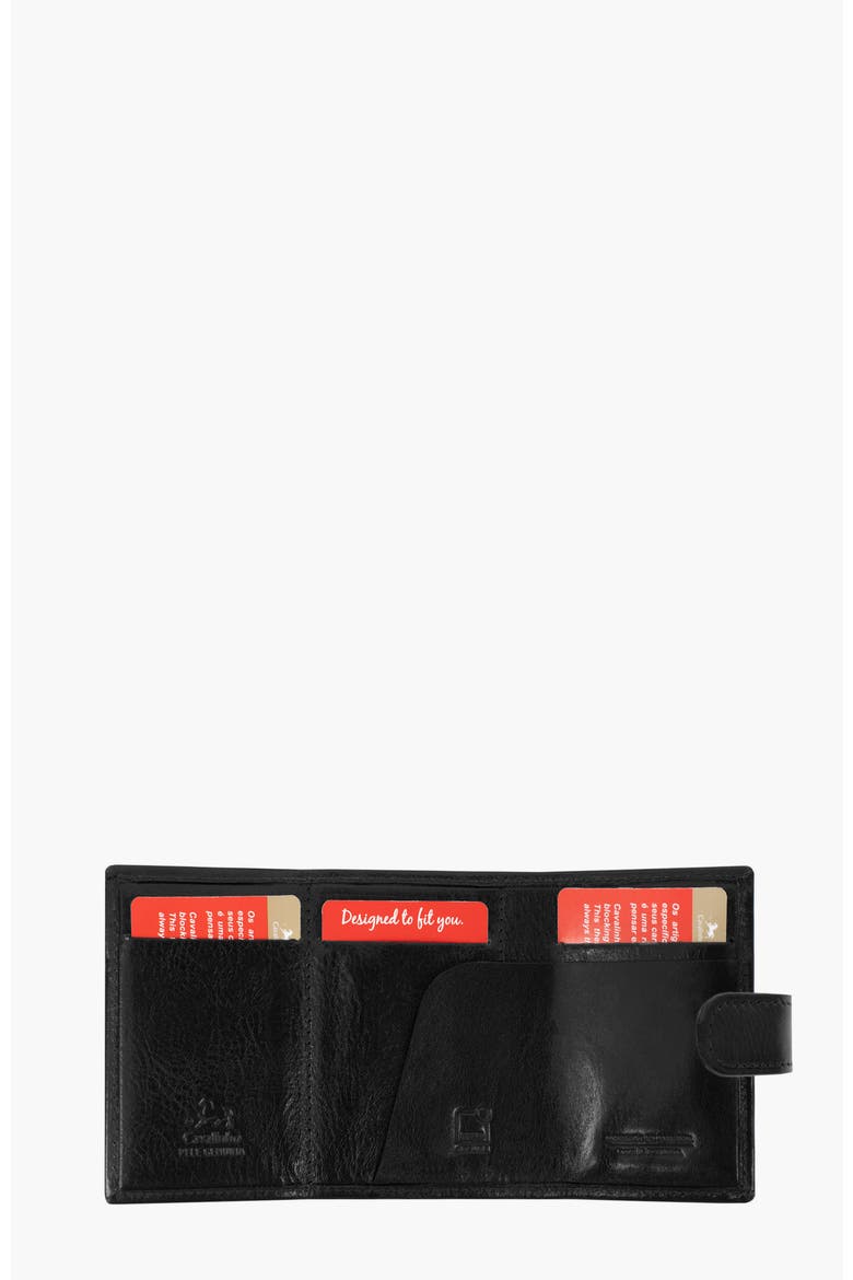 Gentleman Trifold Pop Up Slim Leather Wallet 234, Alternate, color, Black