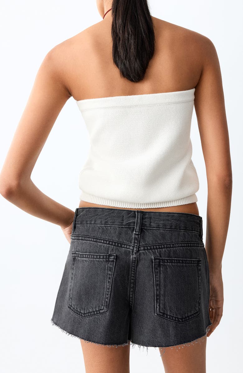 MANGO TEEN Strapless Cotton Top, Alternate, color,