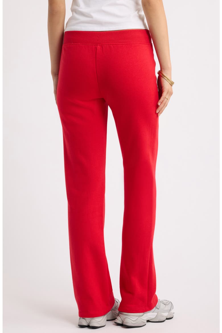 Slim Bootcut Pants, Alternate, color, RED PEPPER