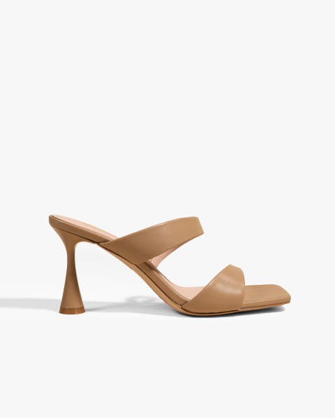 Tara Square Toe High Heel Mule Sandal
