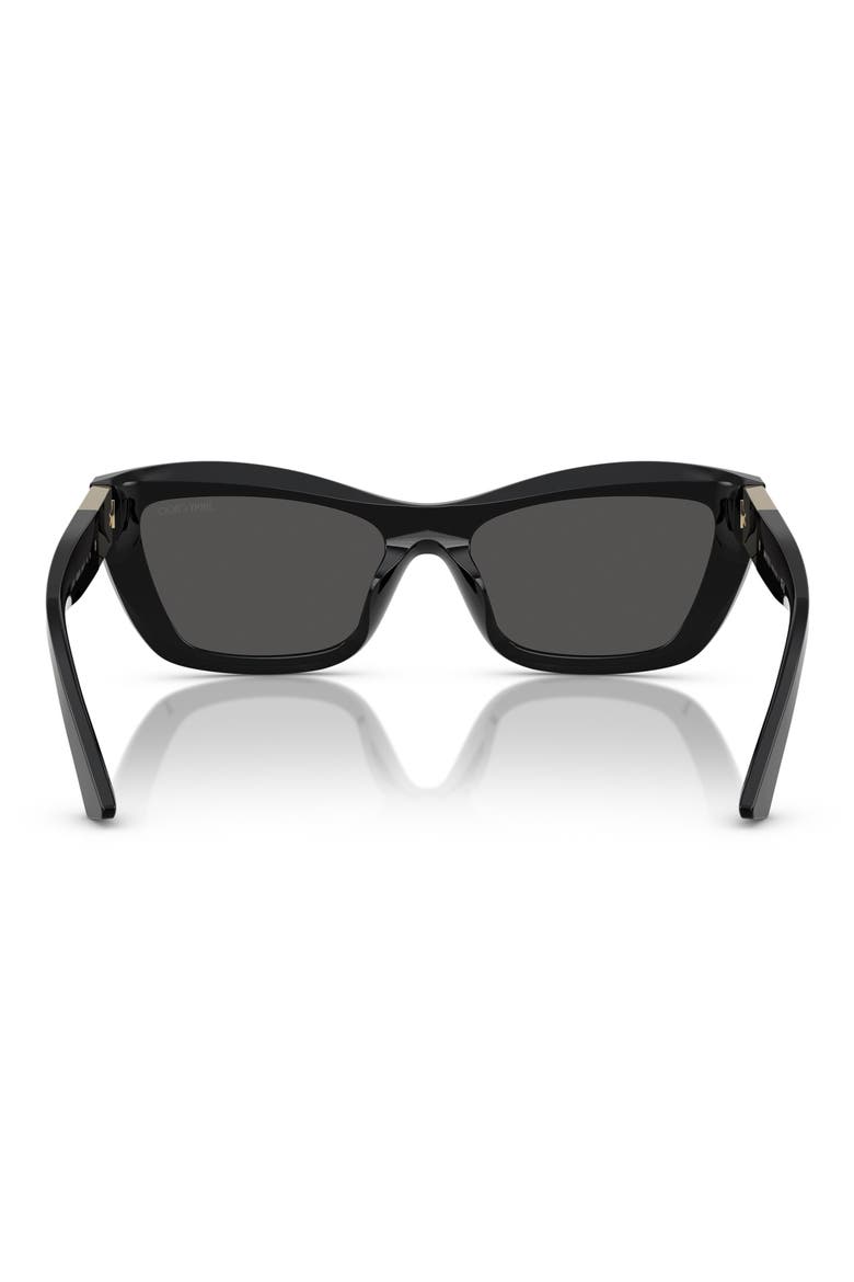 54mm Cat Eye Sunglasses, Alternate, color, BLACK