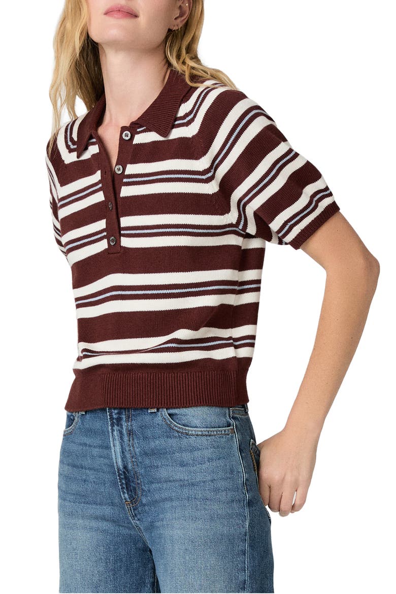 Birch Polo Sweater, Alternate, color, GARNET MULTI