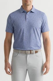Ben Sherman Desert Island Print Stretch Jersey Golf Polo