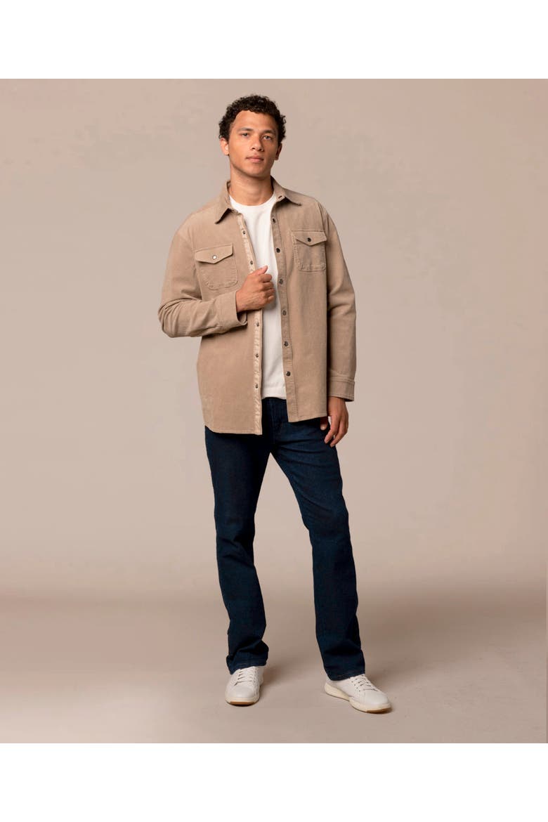 Jetty Cord Shacket, Alternate, color, Taupe