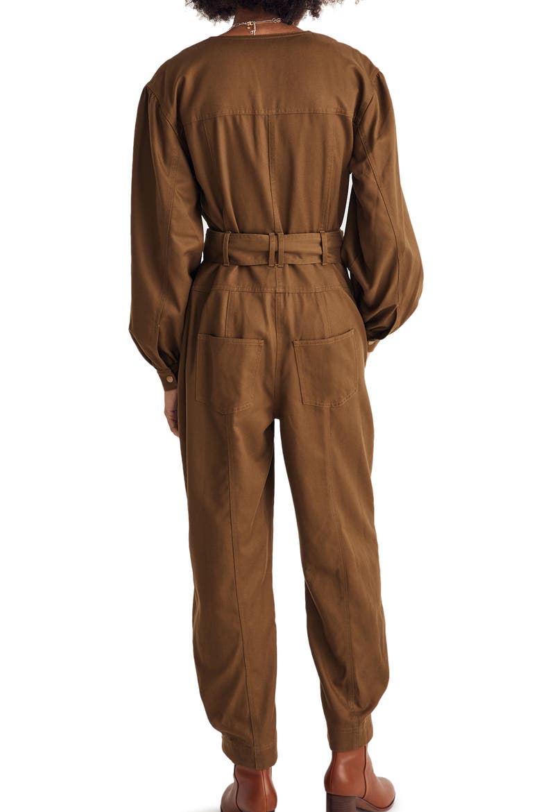 Tapered Leg Jumpsuit, Alternate, color, GOLDEN SPINACH
