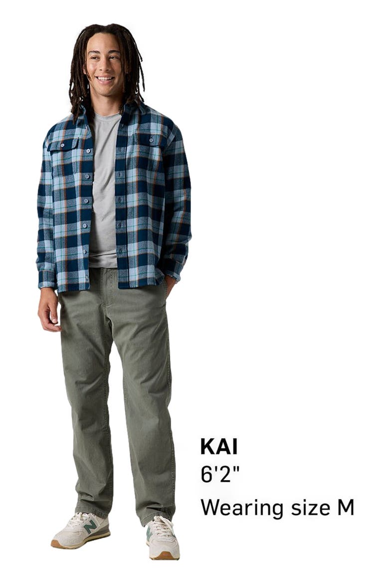 Venture Midweight Flannel Shirt - Men's, Alternate, color, Midnight Blue Drifter Plaid