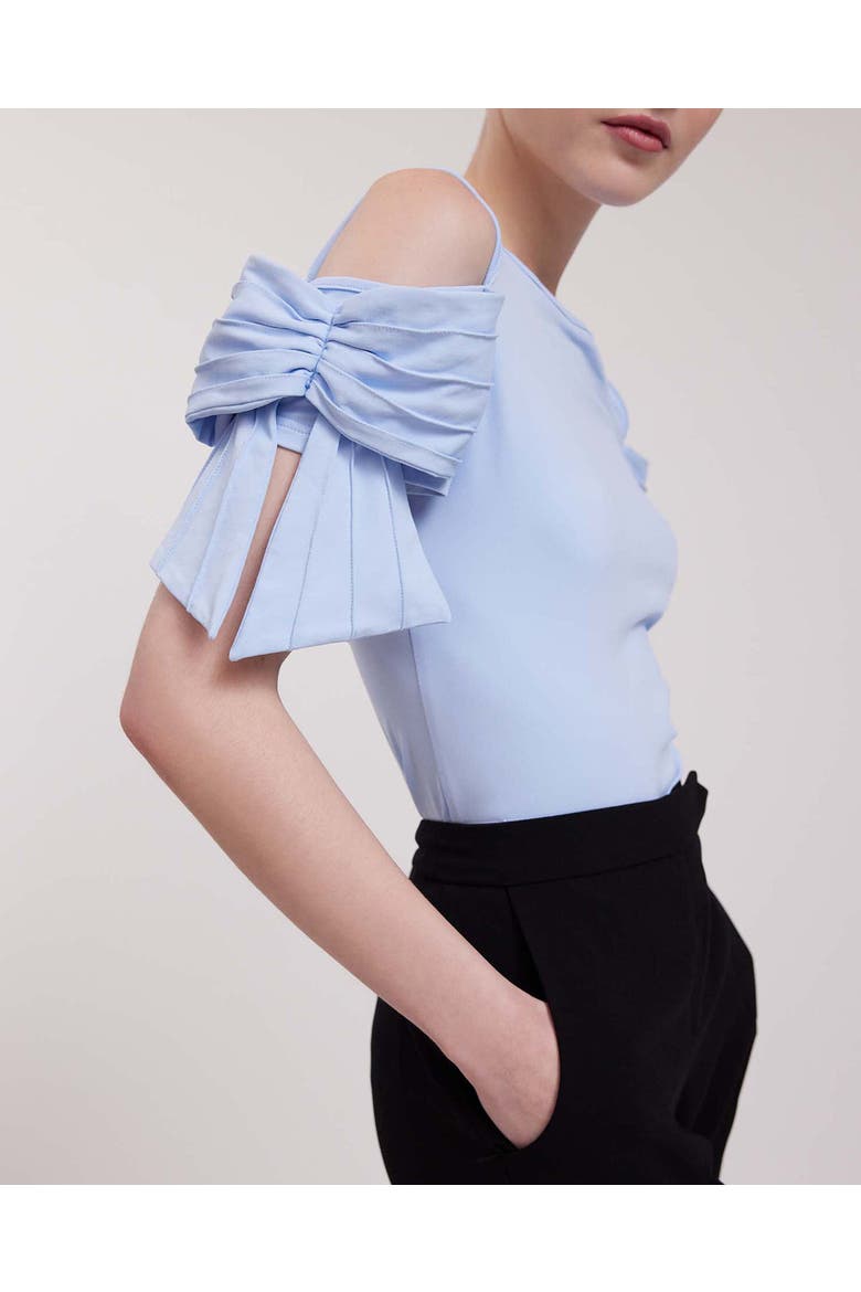 Myrtille Riviera Jersey Cotton Top, Alternate, color, Riviera