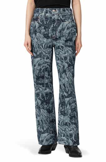 Blake Print Wide Leg Jeans