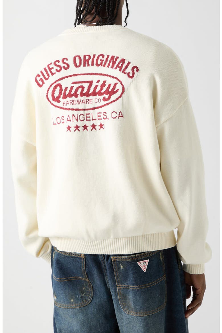 Go Crewneck Jacquard Sweater, Alternate, color, IVORY