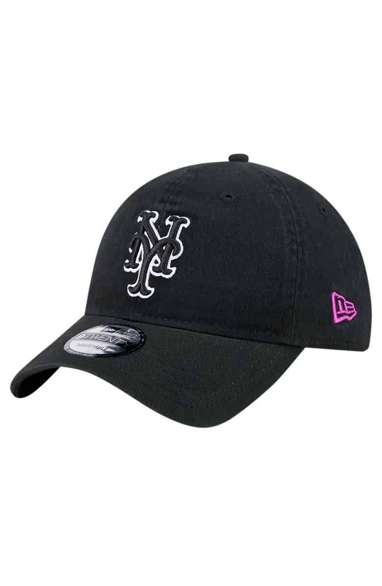 New Era Men's New Era Black New York Mets City Connect 9TWENTY Adjustable Hat, Alternate, color, 