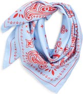 Lost Pattern Paisley Silk Bandana