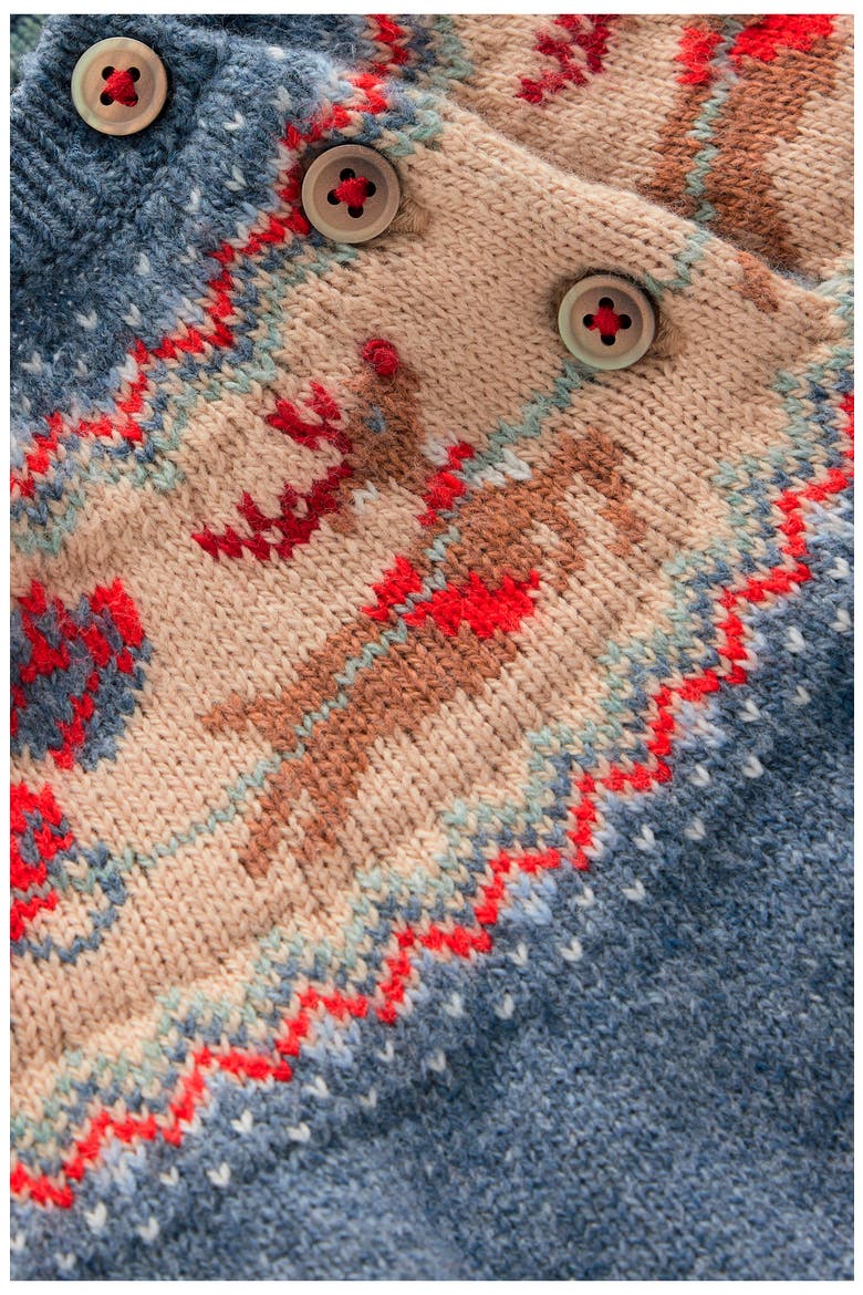 Kids' Fair Isle Sweater, Alternate, color, BLUE POLAR POST