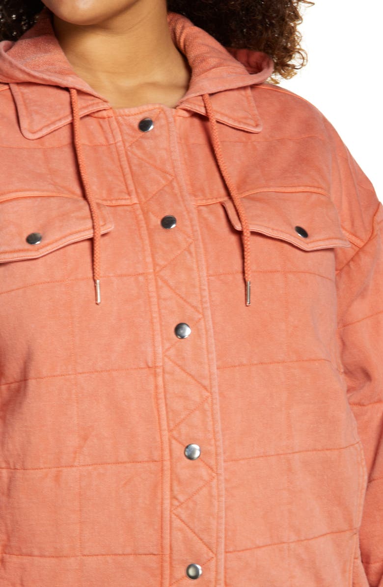 Avec Les Filles Quilted Trucker Jacket, Alternate, color,