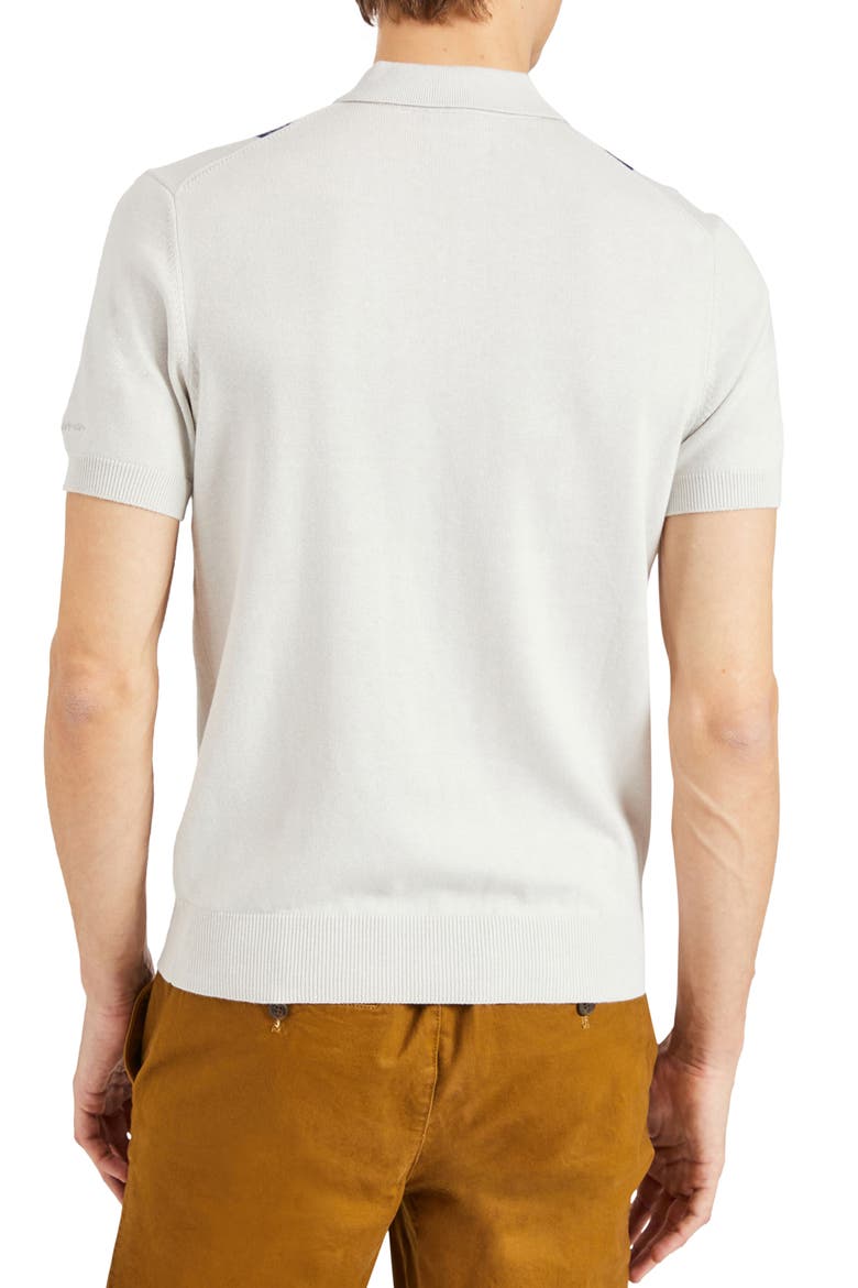 Stripe Knit Polo, Alternate, color, IVORY