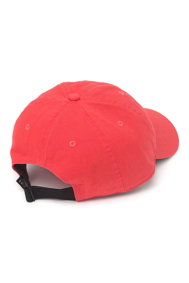 Washed Solid Cotton Baseball Cap, Alternate, color, TRACK RED/ANTHRACITE/SAIL
