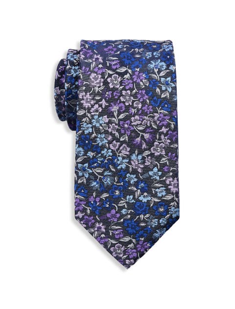 Big & Tall Multicolored Floral Tie