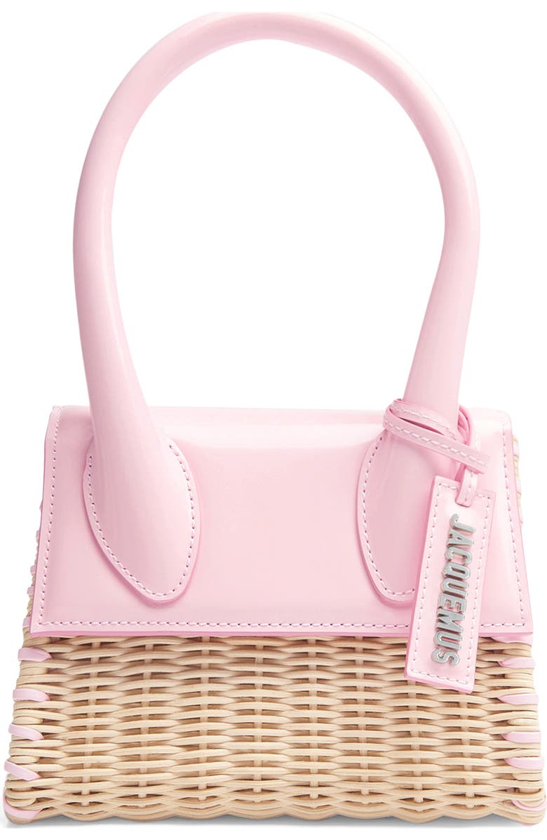 Jacquemus Le Chiquito Moyen Wicker Bag, Main, color,