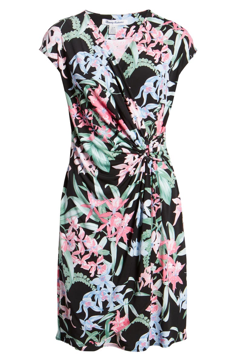 Tommy Bahama Orchid Isle Faux Wrap Dress, Alternate, color, 