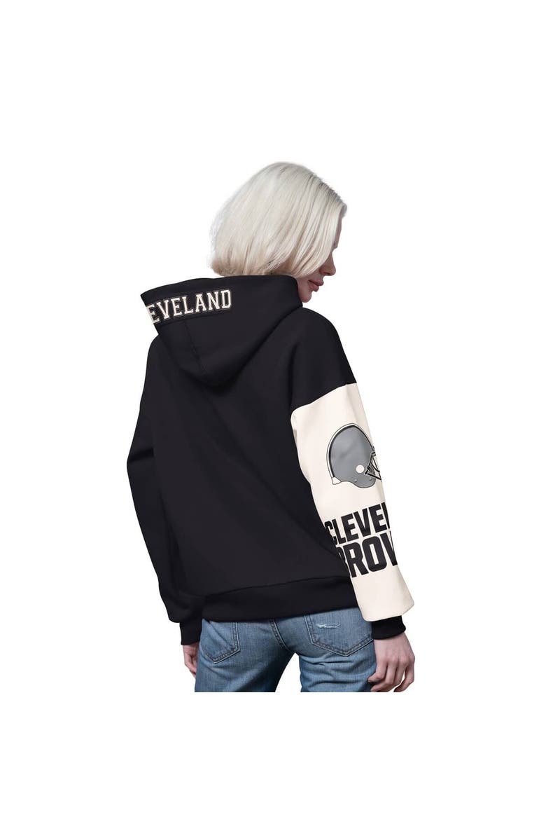 STARTER Women
s Starter  Black Cleveland Browns 4th Down Full-Zip Hoodie, Alternate, color, Black