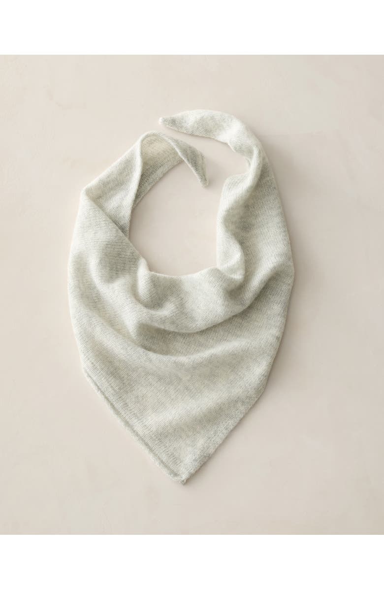 Haven Well Within Merino Wool and Cashmere Triangle Scarf, Main, color, Misted Grey