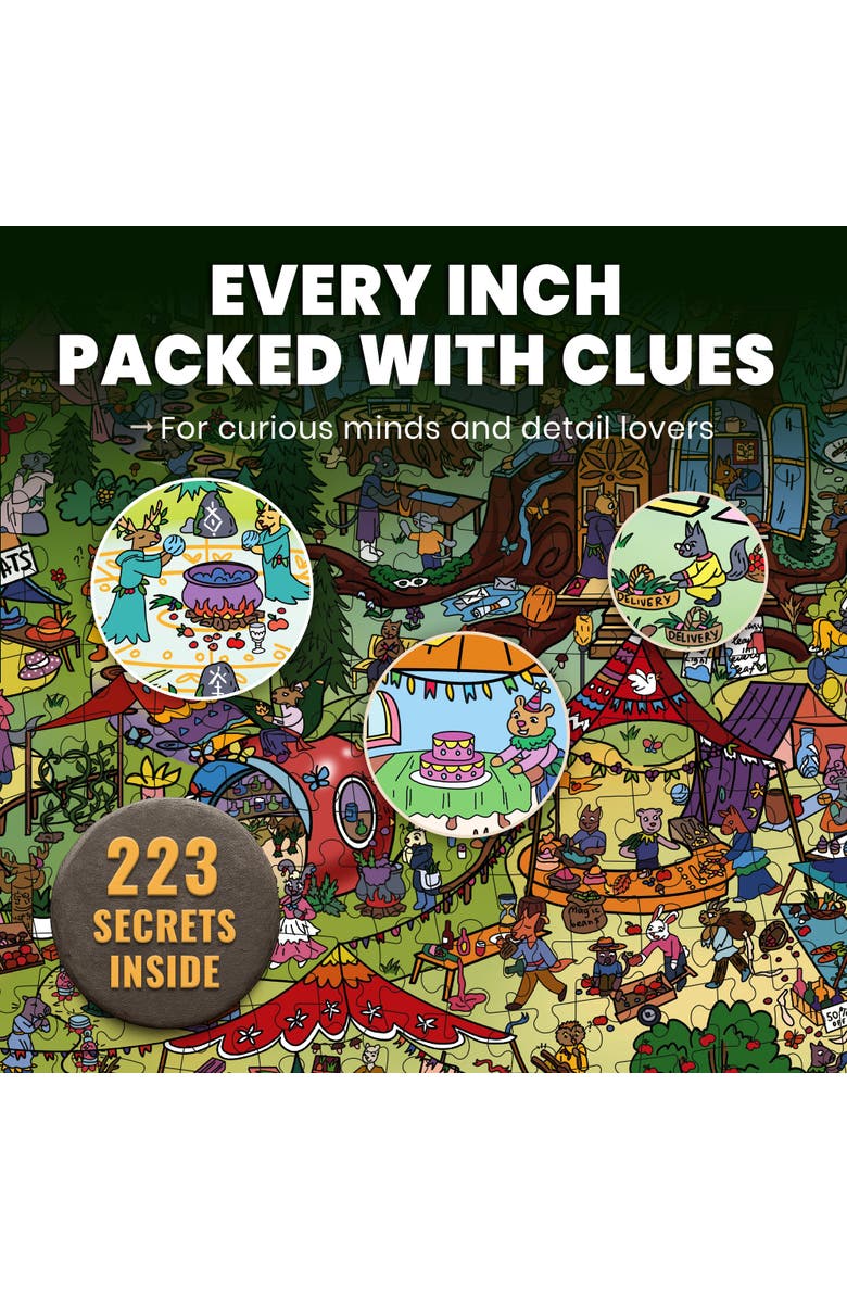 Quokka 1000 Piece Jigsaw Puzzle for Adults - Furfloat Kingdom, Twigtail Kingdom, Rocktail Kingdom & Blush Lotus Kingdom, Alternate, color, Twigtail Kingdom