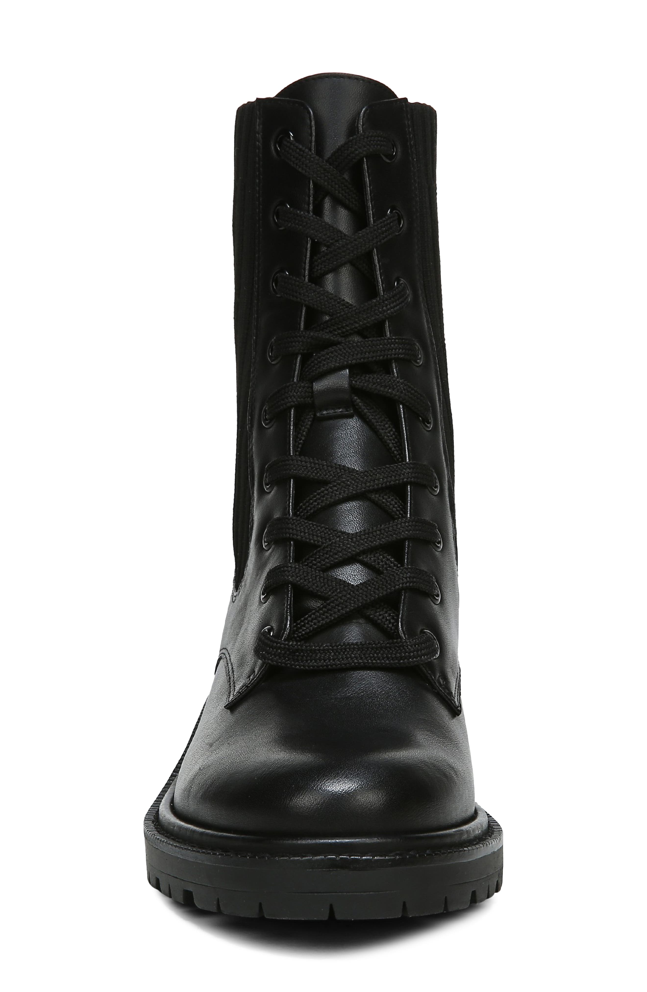 Sam Edelman Lydell Mixed Media Lug Sole Combat Boot, Alternate, color, 