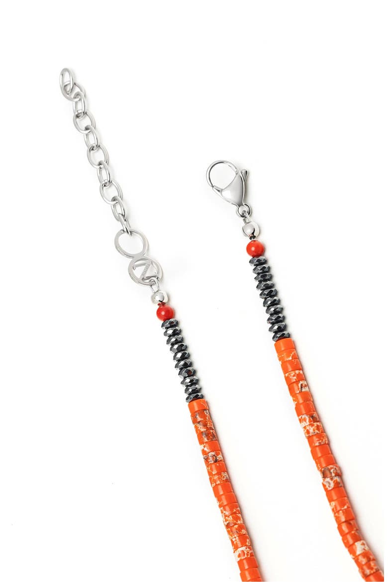 Orange Jasper Heishi Necklace, Alternate, color, Orange