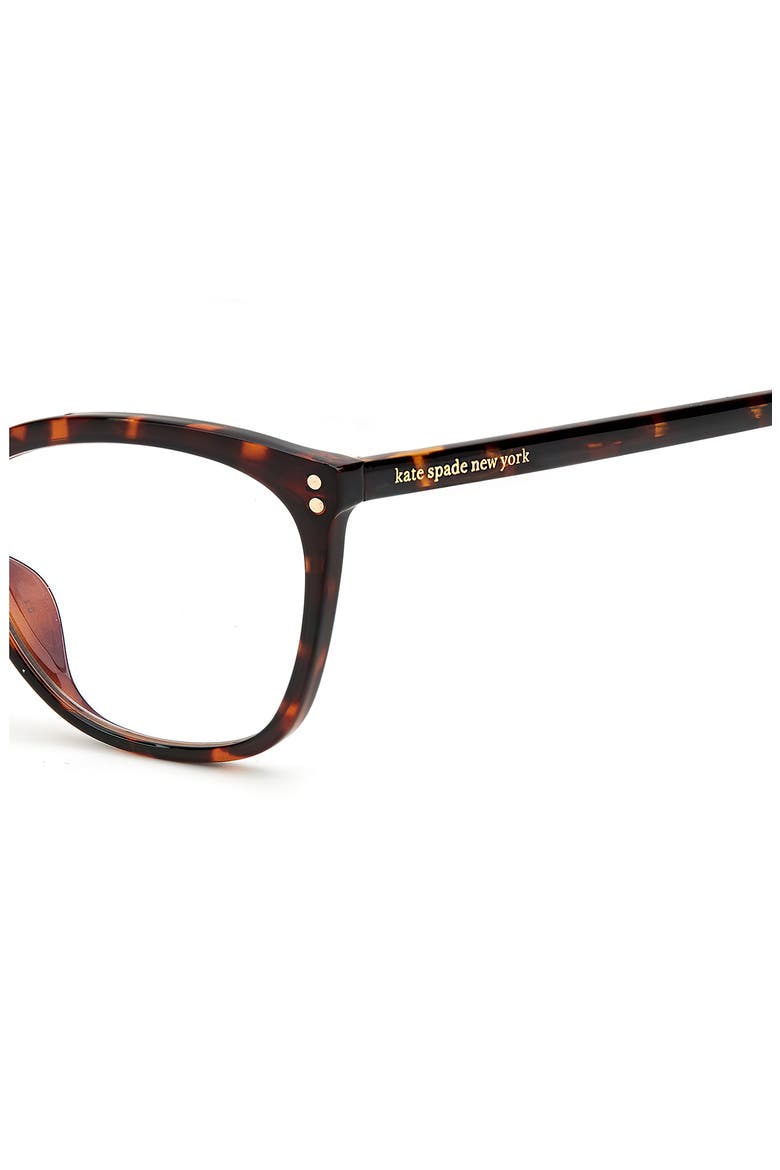 milena 55mm blue light blocking reading glasses, Alternate, color, DARK HAVANA