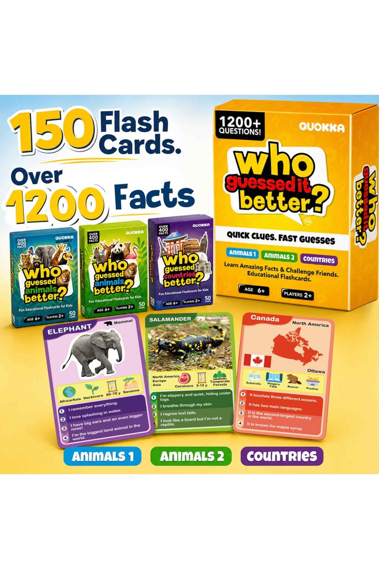 Who Guess It Better Visual Clue Card Game Collection, Alternate, color, 3 Set