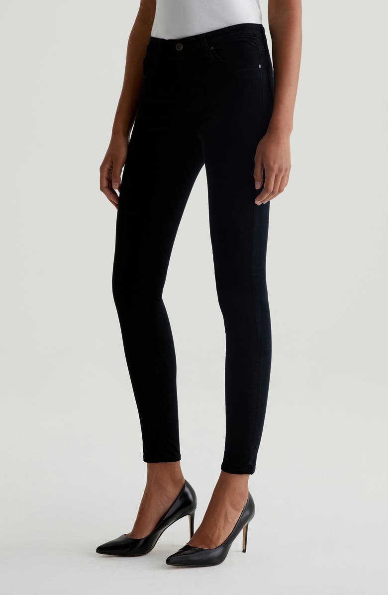 AG Farrah Mid Rise Skinny Velvet Jeans, Alternate, color, 