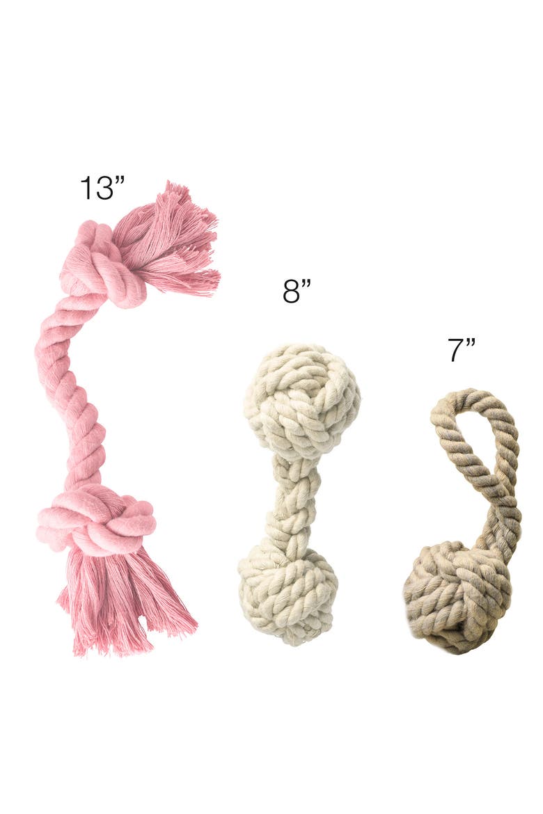Brady Rope Tug Toy, Alternate, color, PINK SALT