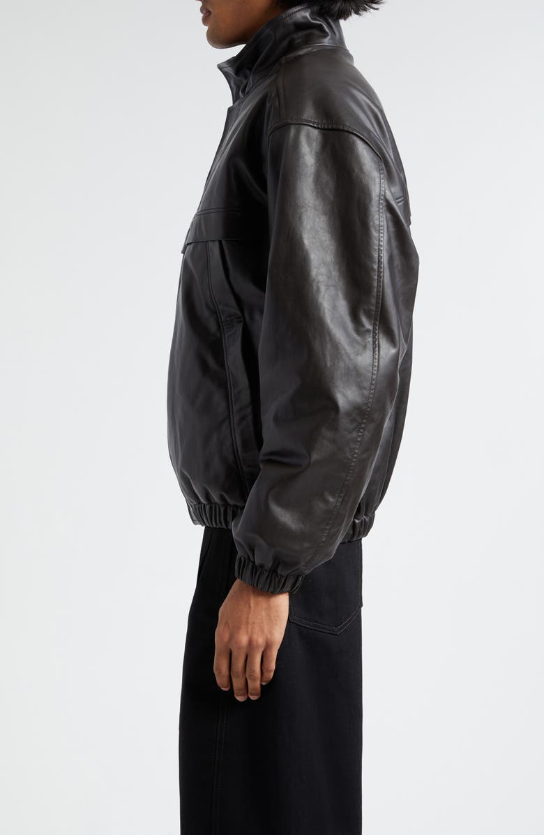 Lemaire Boxy Leather Jacket, Alternate, color,
