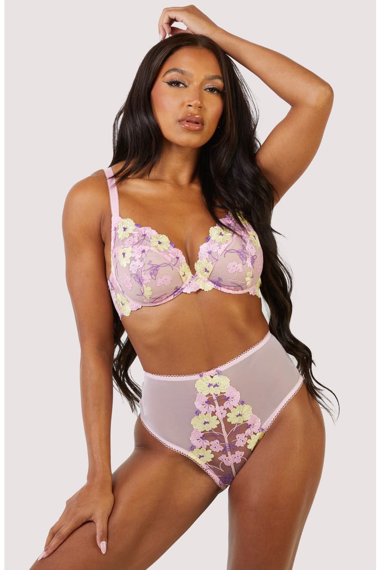 Luna Pastel High Waist Briefs, Alternate, color, PINK MULTI